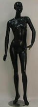Female Mannequin Fiberglass Black