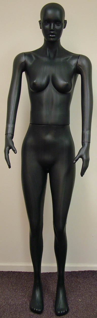 F standing black