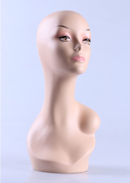 Female Realistic Fiberglass Head 03