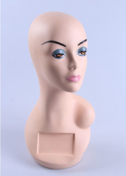Female Realistic Fiberglass Head 34