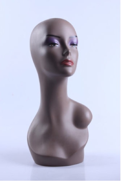 Female Realistic Fiberglass Head 52