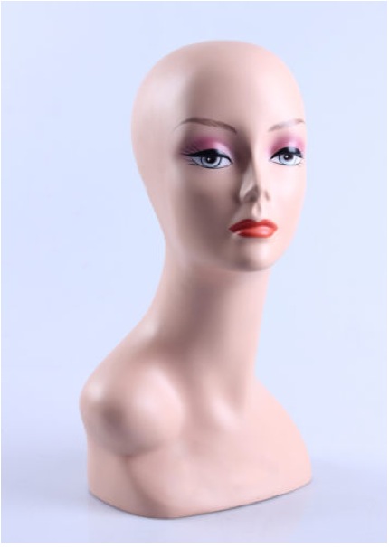 Female Realistic Fiberglass Head H2448