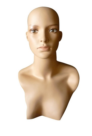 Female Realistic Fiberglass Head HLS9