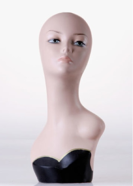 Female Realistic Fiberglass Head ZLXTT13