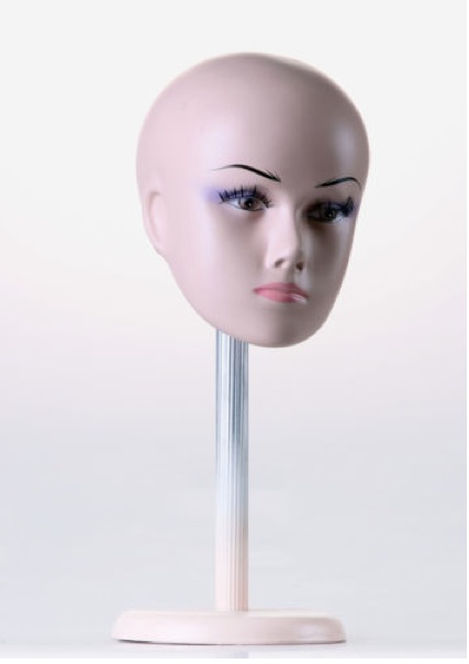 Female Realistic Fiberglass Head ZLXTT14