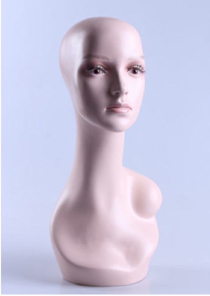 Female Realistic Fiberglass Head ZLXTT19