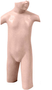 Child 3/4 Torso Half Face