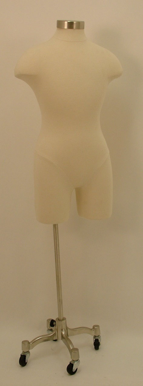 Child Pinnable Dress Form Mannequin + Rolling Base