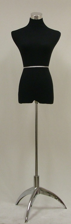 Female Mannequin Dress Form Steel Tripod Base