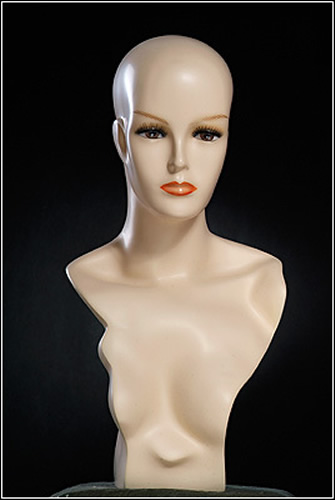 FEMALE REALISTIC MANNEQUIN HEAD stee