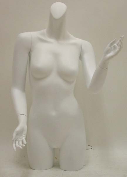 Female Torso Mannequin W/Arms Table Top WPH8 