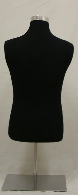 Male Dress Form With Brushed Steel Base 