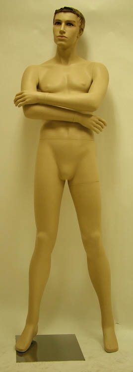 Male Fiberglass Mannequin Thoughtful N-11