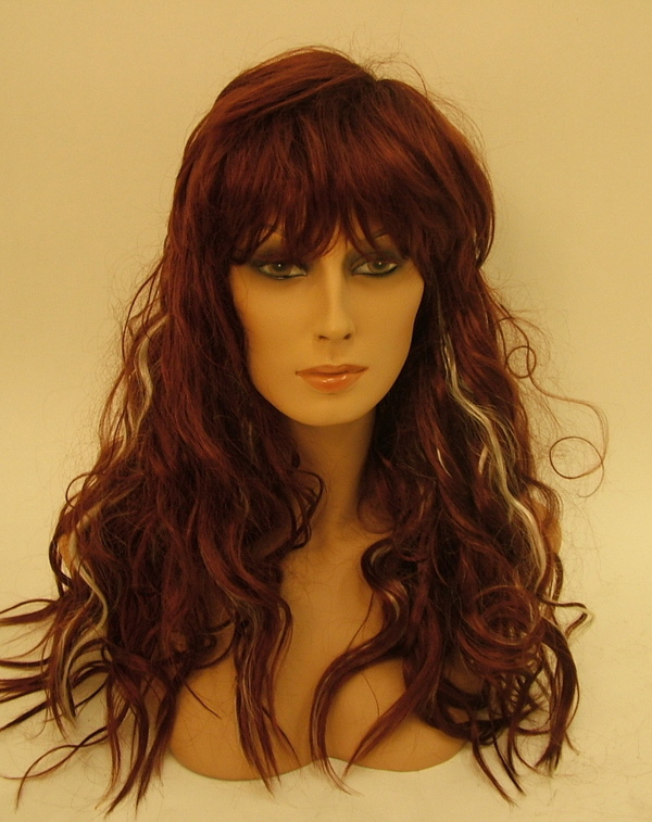 Realistic female Head with wig